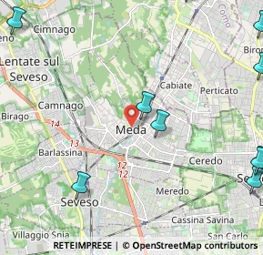 Mappa Via Edmondo de Amicis, 20821 Meda MB, Italia (3.32909)