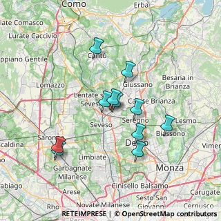 Mappa Via Edmondo de Amicis, 20821 Meda MB, Italia (6.05545)