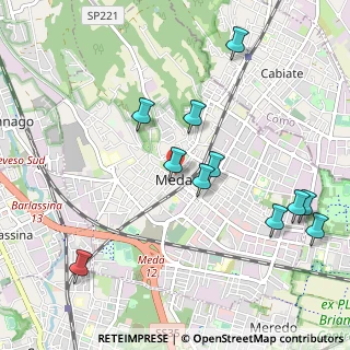 Mappa Via Edmondo de Amicis, 20821 Meda MB, Italia (1.08818)