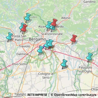 Mappa Via A. Maj, 24050 Grassobbio BG, Italia (8.07429)