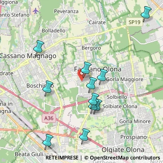 Mappa Via Arrigo Boito, 21054 Fagnano Olona VA, Italia (2.16)