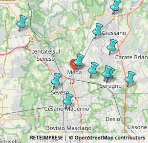 Mappa Via Santi Aimo e Vermondo, 20821 Meda MB, Italia (4.00545)