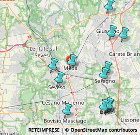 Mappa Via Santi Aimo e Vermondo, 20821 Meda MB, Italia (4.84692)