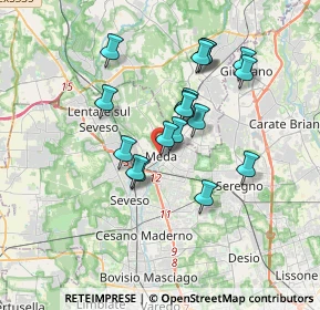 Mappa Via Santi Aimo e Vermondo, 20821 Meda MB, Italia (2.94111)