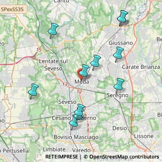 Mappa Via Santi Aimo e Vermondo, 20821 Meda MB, Italia (4.45364)
