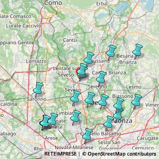 Mappa Via Santi Aimo e Vermondo, 20821 Meda MB, Italia (9.248)
