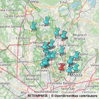Mappa Via Santi Aimo e Vermondo, 20821 Meda MB, Italia (6.431)