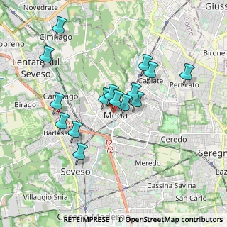 Mappa Via Santi Aimo e Vermondo, 20821 Meda MB, Italia (1.624)
