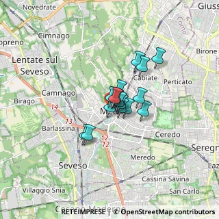 Mappa Corso Giacomo Matteotti, 20821 Meda MB, Italia (0.90813)