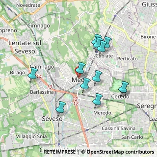 Mappa Corso Giacomo Matteotti, 20821 Meda MB, Italia (1.74083)