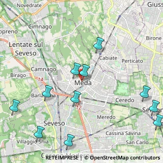 Mappa Via Santi Aimo e Vermondo, 20821 Meda MB, Italia (2.69182)