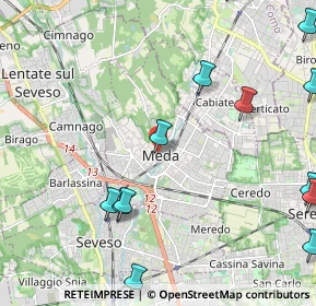 Mappa Via Santi Aimo e Vermondo, 20821 Meda MB, Italia (3.11067)