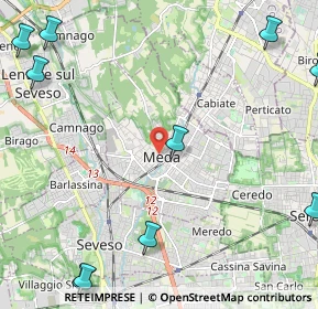 Mappa Via Santi Aimo e Vermondo, 20821 Meda MB, Italia (3.47091)