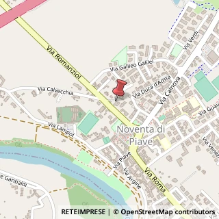 Mappa Via Romanziol, 27, 30020 Noventa di Piave, Venezia (Veneto)
