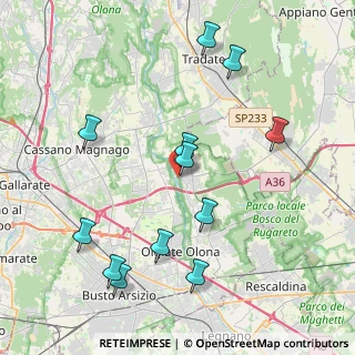 Mappa Via per Fagnano, 21050 Gorla Maggiore VA, Italia (4.41333)