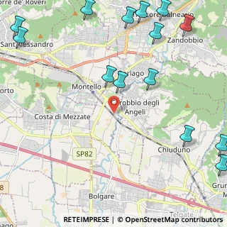 Mappa Via Virgilio, 24060 Gorlago BG, Italia (3.22786)