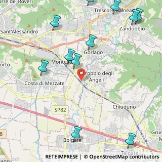 Mappa Via Virgilio, 24060 Gorlago BG, Italia (2.92455)