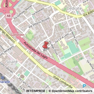 Mappa Via Col di Lana, 33/A, 21013 Gallarate, Varese (Lombardia)