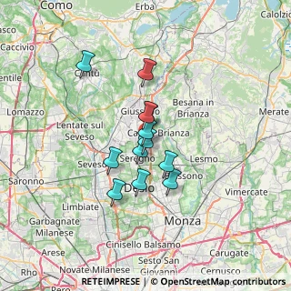 Mappa Piazza Clerici, 20833 Giussano MB, Italia (4.73917)