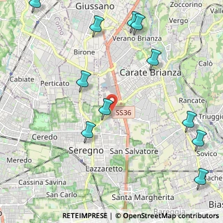 Mappa Piazza Clerici, 20833 Giussano MB, Italia (2.76909)