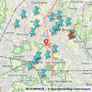 Mappa Piazza Clerici, 20833 Giussano MB, Italia (2.1805)
