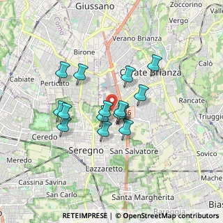 Mappa Piazza Clerici, 20833 Giussano MB, Italia (1.31733)