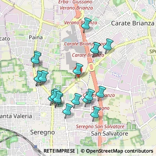 Mappa Piazza Clerici, 20833 Giussano MB, Italia (0.972)