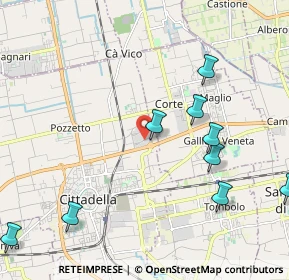 Mappa Viale dell' Industria, 35013 Cittadella PD, Italia (3.08846)