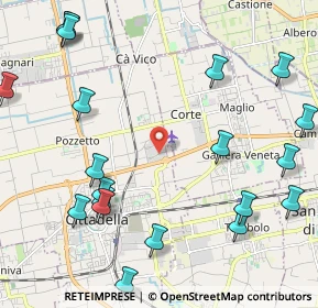 Mappa Viale dell' Industria, 35013 Cittadella PD, Italia (2.806)