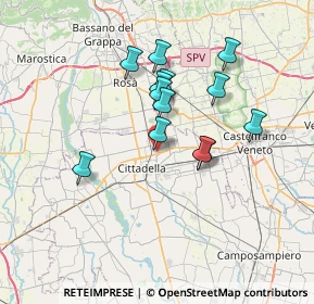 Mappa Viale dell' Industria, 35013 Cittadella PD, Italia (5.81308)