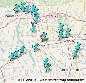 Mappa Viale dell' Industria, 35013 Cittadella PD, Italia (8.9075)
