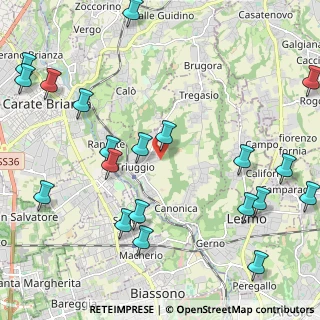 Mappa 20844 Triuggio MB, Italia (2.7995)