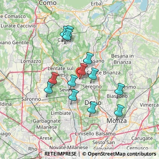 Mappa Via San Giusto, 20821 Meda MB, Italia (6.48385)