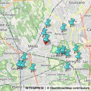 Mappa Via San Giusto, 20821 Meda MB, Italia (2.19944)
