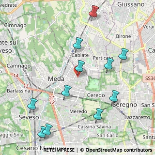 Mappa Via San Giusto, 20821 Meda MB, Italia (2.42273)