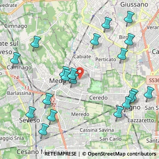 Mappa Via San Giusto, 20821 Meda MB, Italia (2.604)