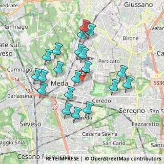 Mappa Via San Giusto, 20821 Meda MB, Italia (1.774)