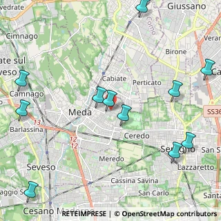 Mappa Via San Giusto, 20821 Meda MB, Italia (2.71545)