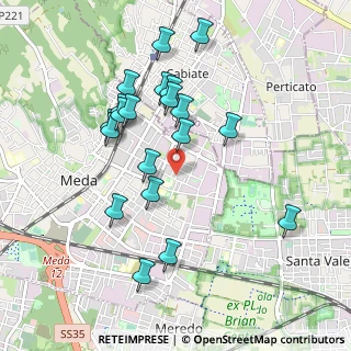 Mappa Via San Giusto, 20821 Meda MB, Italia (0.9315)