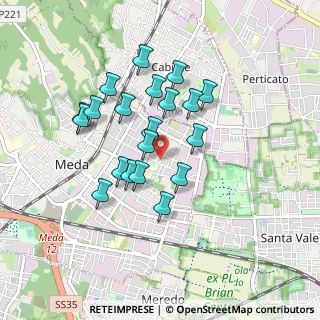 Mappa Via San Giusto, 20821 Meda MB, Italia (0.756)
