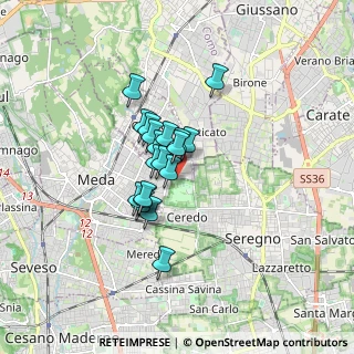 Mappa Via Friuli, 22060 Cabiate CO, Italia (1.09316)