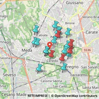 Mappa Via Friuli, 22060 Cabiate CO, Italia (1.4155)