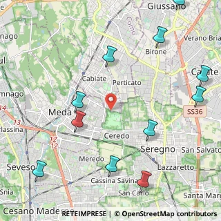 Mappa Via Friuli, 22060 Cabiate CO, Italia (2.81545)