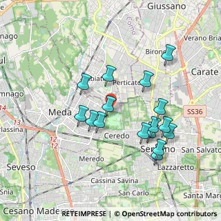 Mappa Via Friuli, 22060 Cabiate CO, Italia (1.74313)