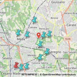 Mappa Via Friuli, 22060 Cabiate CO, Italia (2.28455)