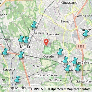 Mappa Via Friuli, 22060 Cabiate CO, Italia (2.97333)