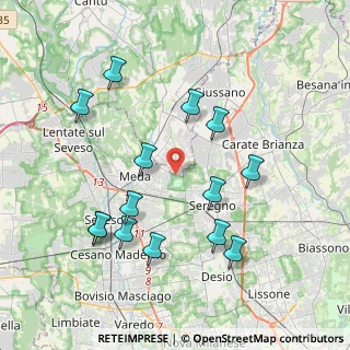 Mappa Via Friuli, 22060 Cabiate CO, Italia (4.01214)