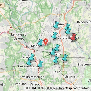 Mappa Via Friuli, 22060 Cabiate CO, Italia (3.8)