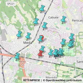 Mappa Viale Rimembranze, 20821 Meda MB, Italia (1.087)