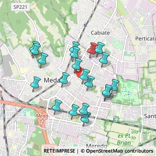 Mappa Viale Rimembranze, 20821 Meda MB, Italia (0.868)